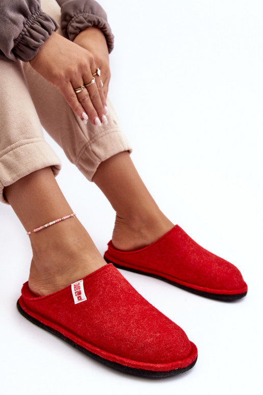 Pantofole modello classico Big Star KK276012 rosse