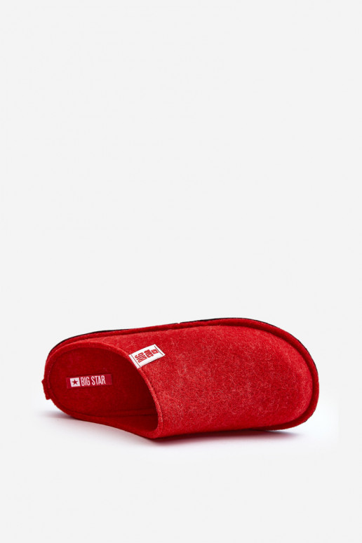 Pantofole modello classico Big Star KK276012 rosse