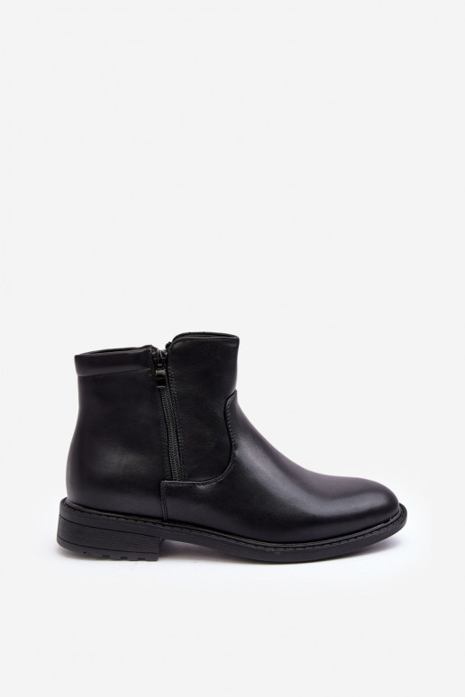 Stivali con cerniere in colore nero Brosta