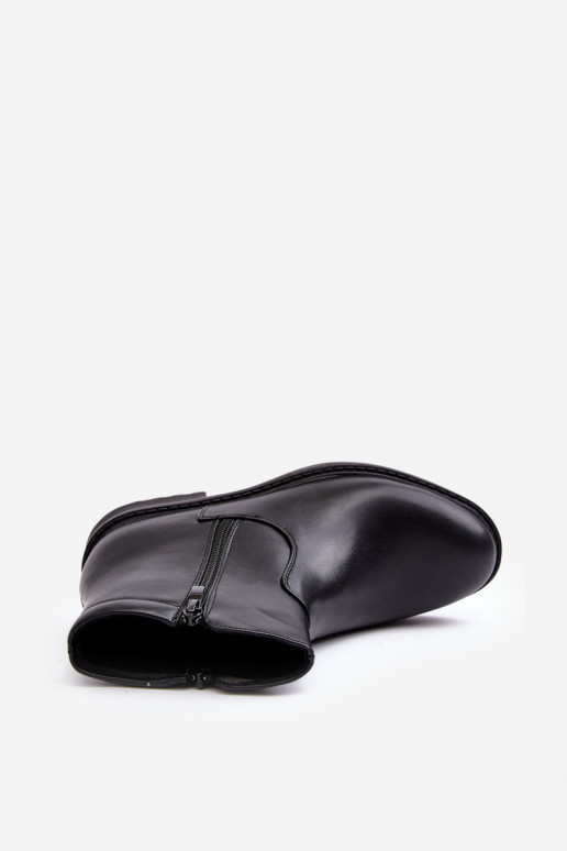 Stivali con cerniere in colore nero Brosta