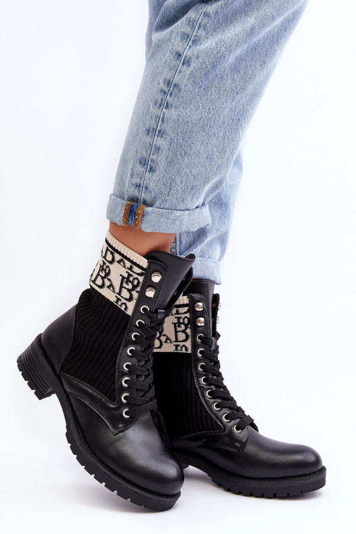 stivali con suola a calzino in colore nero Hakina stivali con suola a calzino in colore nero Hakina