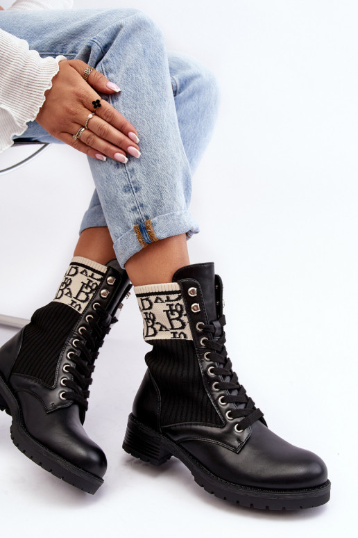 stivali con suola a calzino in colore nero Hakina stivali con suola a calzino in colore nero Hakina