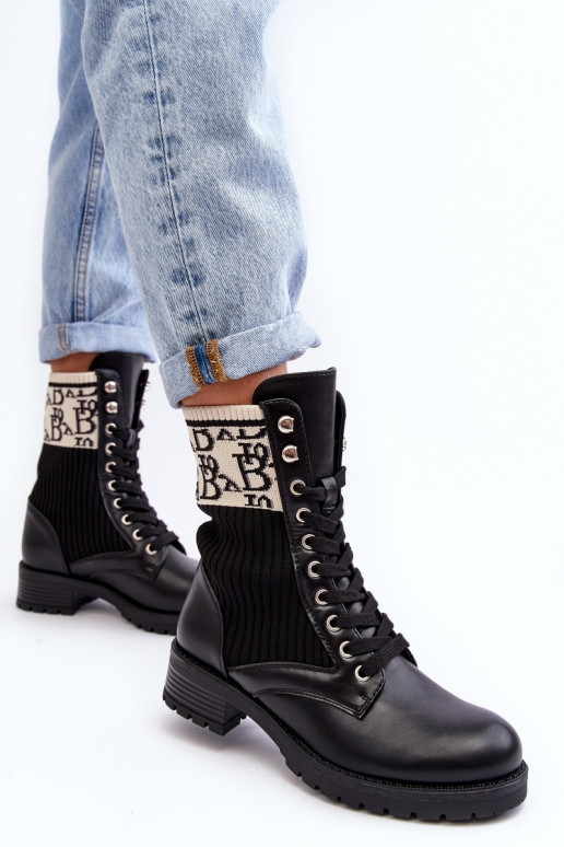 stivali con suola a calzino in colore nero Hakina stivali con suola a calzino in colore nero Hakina