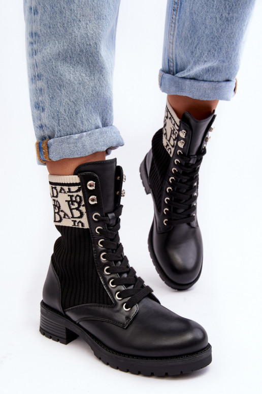 stivali con suola a calzino in colore nero Hakina stivali con suola a calzino in colore nero Hakina