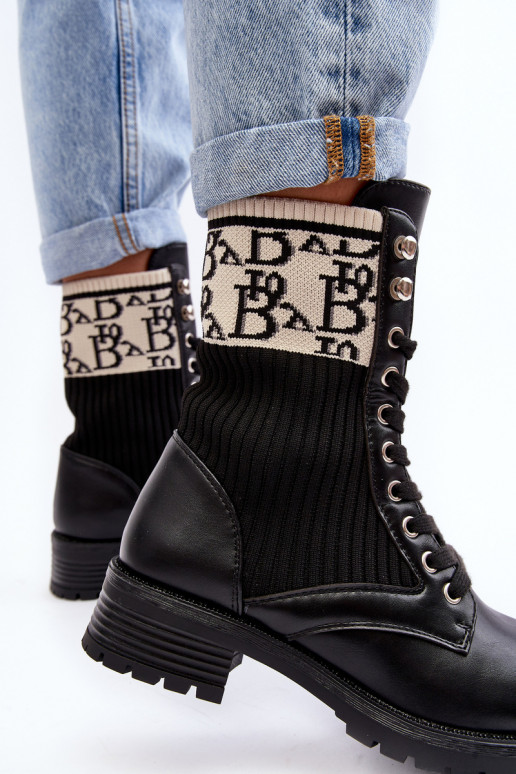 stivali con suola a calzino in colore nero Hakina stivali con suola a calzino in colore nero Hakina