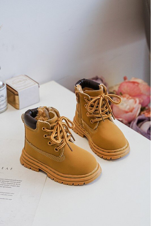 Stivali per bambini con cerniere colore marrone Bansi