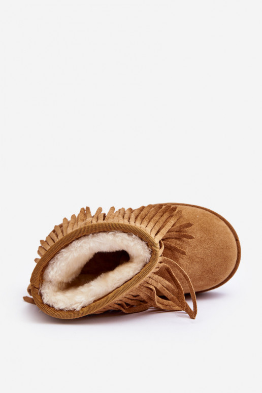 stivali da neve riscaldati per bambini i Frędzlami colore marrone Nimia stivali da neve riscaldati per bambini i Frędzlami colore marrone Nimia