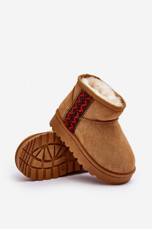 stivali da neve Stivali per bambini colore marrone riscaldato Leonora stivali da neve Stivali per bambini colore marrone riscaldato Leonora