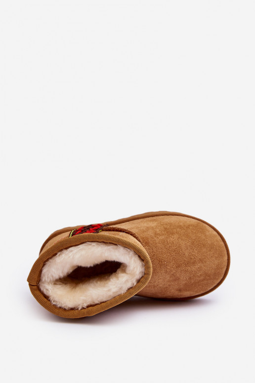 stivali da neve Stivali per bambini colore marrone riscaldato Leonora stivali da neve Stivali per bambini colore marrone riscaldato Leonora