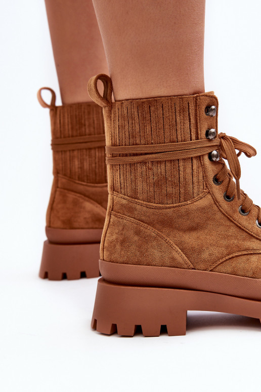 Stivaletti con lacci marroni Gordts Stivaletti con lacci marroni Gordts