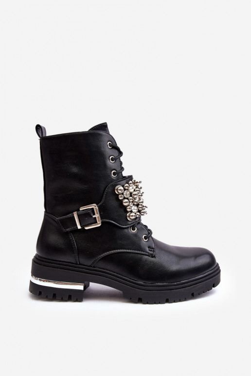 stivali riscaldati Decorati colore nero Lennen stivali riscaldati Decorati colore nero Lennen