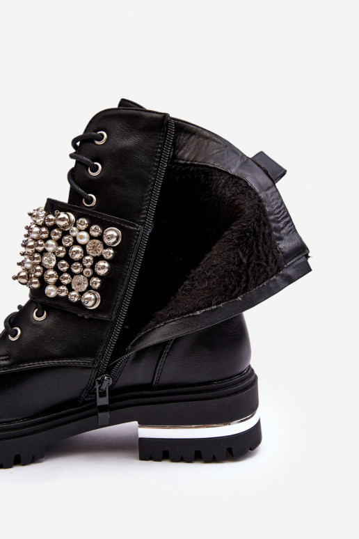 stivali riscaldati Decorati colore nero Lennen stivali riscaldati Decorati colore nero Lennen