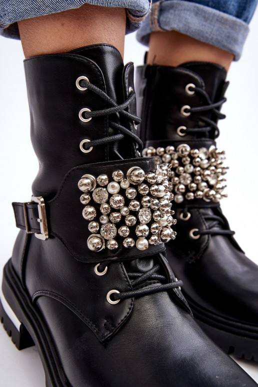 stivali riscaldati Decorati colore nero Lennen stivali riscaldati Decorati colore nero Lennen