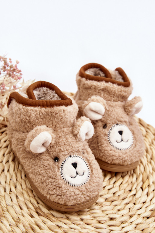 Pantofole per bambini beige caldo Eberra Pantofole per bambini beige caldo Eberra