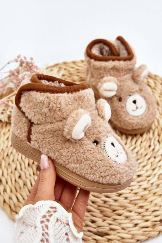 Pantofole per bambini beige caldo Eberra Pantofole per bambini beige caldo Eberra