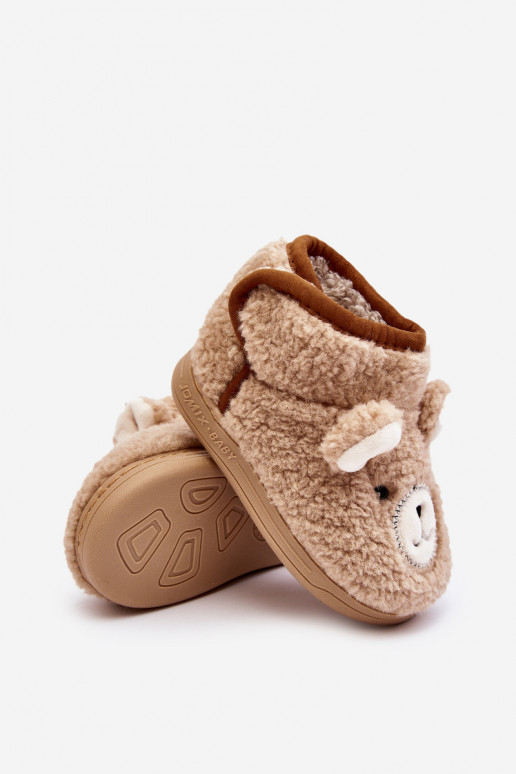 Pantofole per bambini beige caldo Eberra Pantofole per bambini beige caldo Eberra