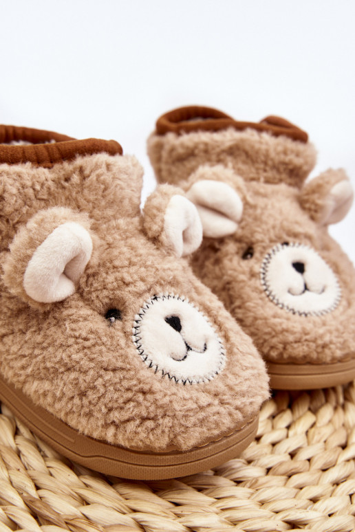 Pantofole per bambini beige caldo Eberra Pantofole per bambini beige caldo Eberra