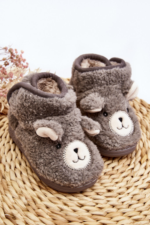 Pantofole per bambini colore grigio Eberra