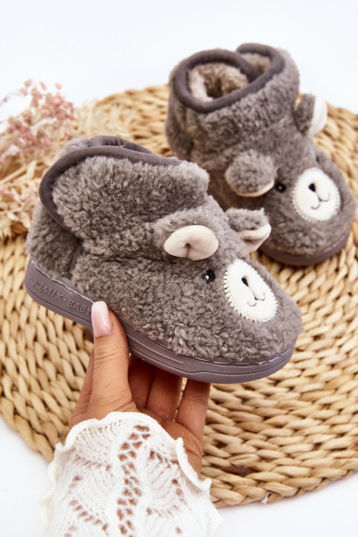 Pantofole per bambini colore grigio Eberra