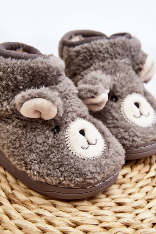 Pantofole per bambini colore grigio Eberra