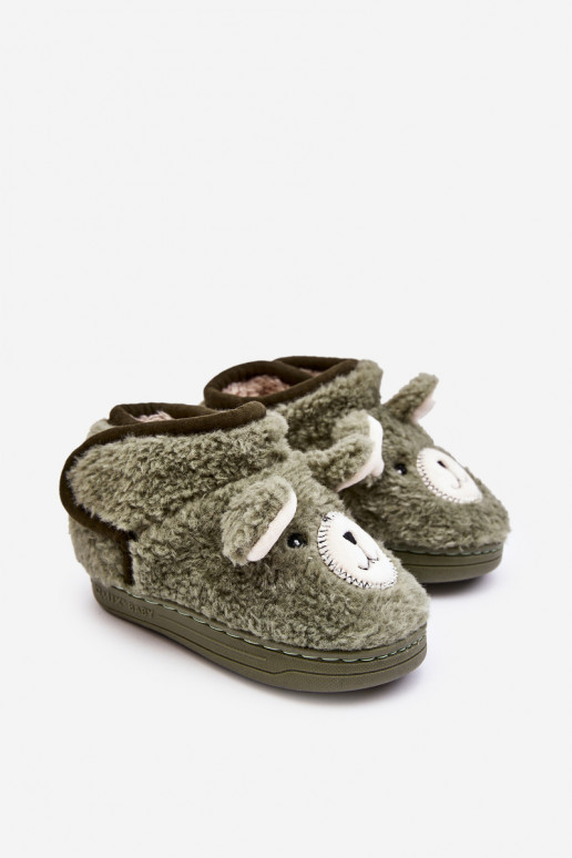 Pantofole per bambini colore verde Eberra