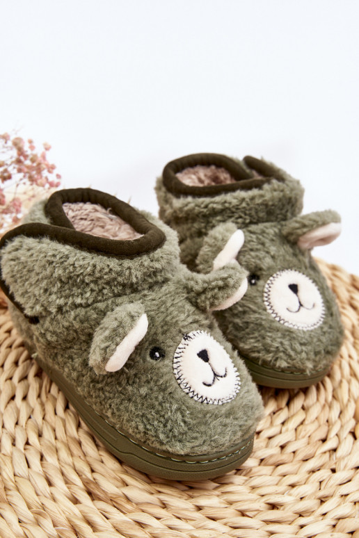 Pantofole per bambini colore verde Eberra