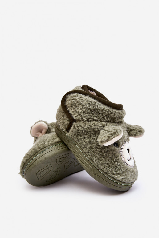 Pantofole per bambini colore verde Eberra