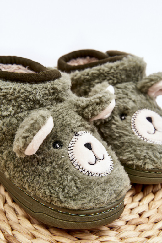 Pantofole per bambini colore verde Eberra