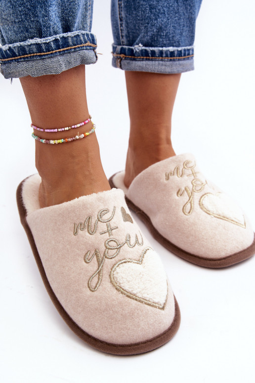 Pantofole modello classico Colore beige caldo Mabira del modello resistente