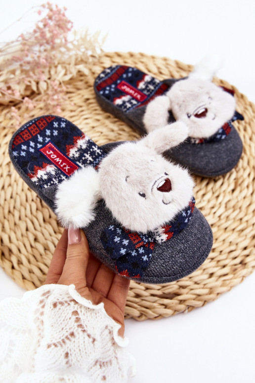 Ciabatte per bambini colore grigio Dasca
