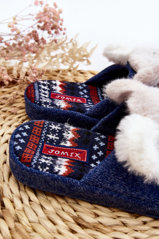 Pantofole per bambini colore blu scuro Dasca