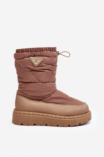doposci con una suola massiccia Lureta beige 2