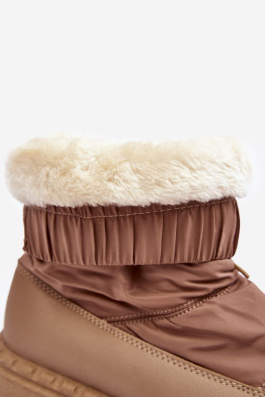 doposci con una suola massiccia Lureta beige