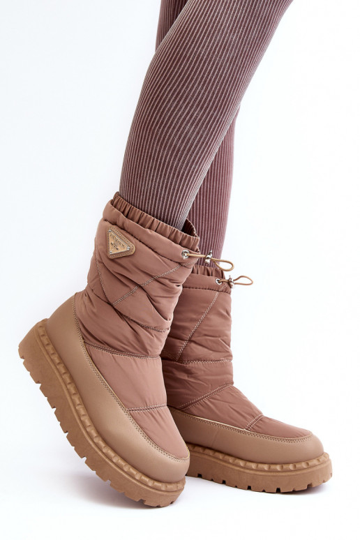 doposci con una suola massiccia Lureta beige