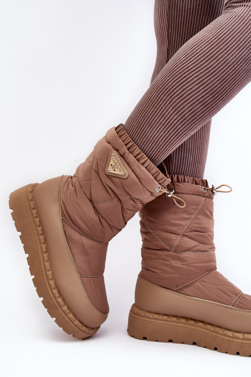 doposci con una suola massiccia Lureta beige