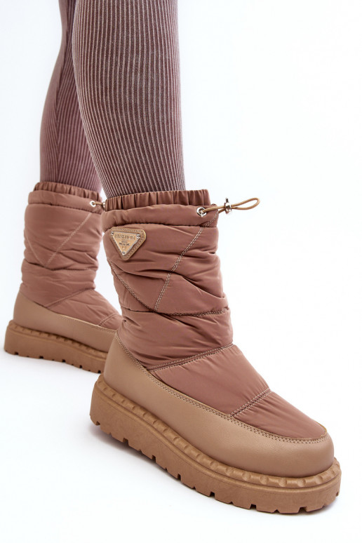 doposci con una suola massiccia Lureta beige