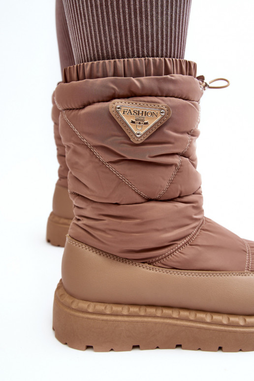 doposci con una suola massiccia Lureta beige