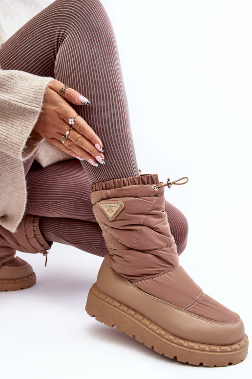 doposci con una suola massiccia Lureta beige