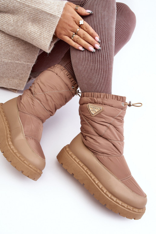 doposci con una suola massiccia Lureta beige
