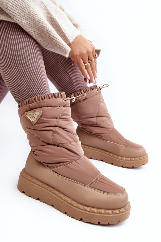doposci con una suola massiccia Lureta beige
