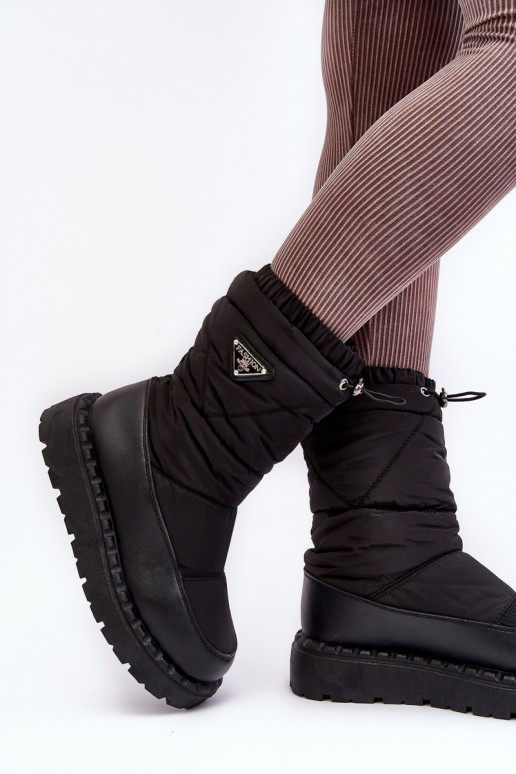 doposci con suola massiccia in colore nero Lureta