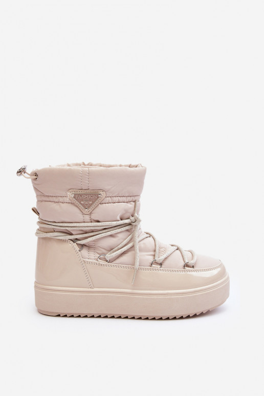 doposci con plateau e dettagli eleganti in Fleure beige