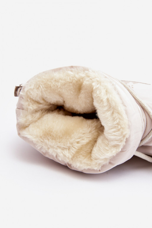 doposci con plateau e dettagli eleganti in Fleure beige doposci con plateau e dettagli eleganti in Fleure beige