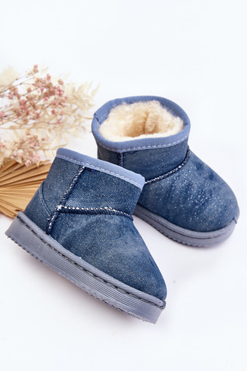 Doposci per bambini Stivali con lucentezza in colore blu Sulinne 2