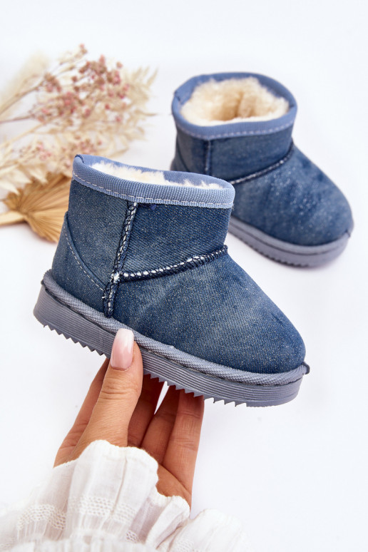 Doposci per bambini Stivali con lucentezza in colore blu Sulinne