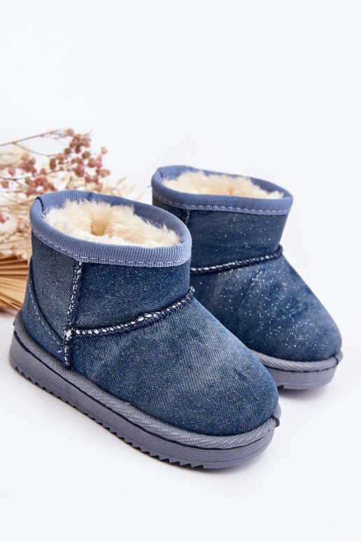 Doposci per bambini Stivali con lucentezza in colore blu Sulinne