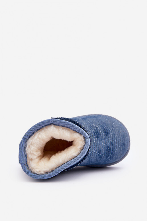 Doposci per bambini Stivali con lucentezza in colore blu Sulinne