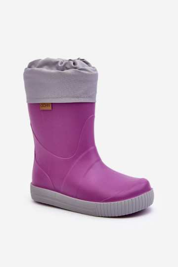 Stivali di gomma per bambini con riscaldamento Snow Wave Gokids 981 Viola