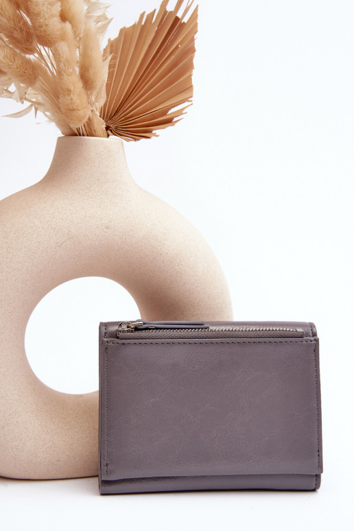 Portafoglio da donna Joanela in eco pelle grigia Portafoglio da donna Joanela in eco pelle grigia