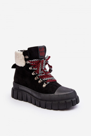 stivali riscaldati con suola massiccia in colore nero Ralotta